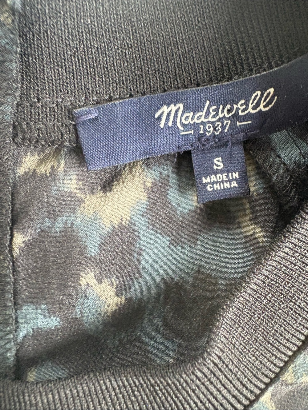 Madewell Silk Top Animal Print Small - Picture 5 of 8